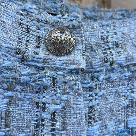 Balmain Tweed Cropped Fringe Pants - Picture 4 of 9